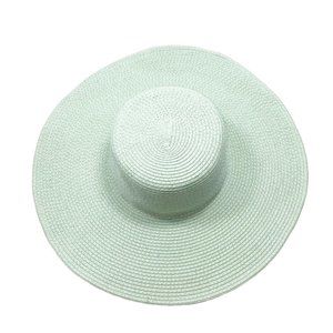 Olé America Seafoam Green Wide Brim Flat Top Sun Hat